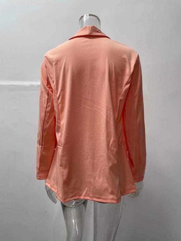 2021 Autumn European & American Solid Color Long-Sleeve Blazer for Women