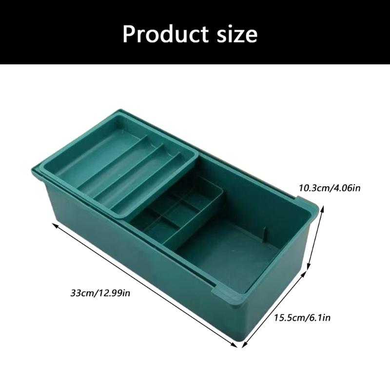 Portable 3 Layer Craft Storage Box with Multiple Compartments for Organized Sewing Tools Large Capacity Organiser