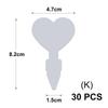 Tall White Tee Tags for Garden Plants Potted Waterproof Anti-UV T Labels Greenhouse Flower Vegetables Herb Markers Sign Stakes