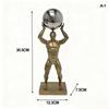 Abstract Moving Figure Resin Figurine Gymnastic Ball-carrying Figure Sculpture Handicraft Display Home Decoration Item