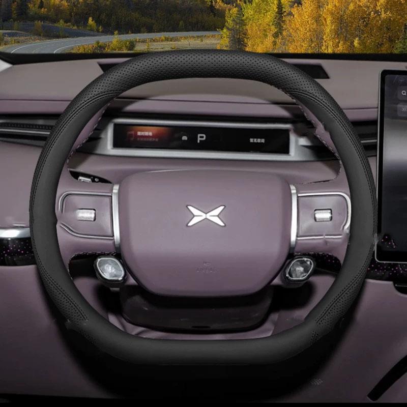 High Quality Car Steering Wheel Cover Wrap for Xpeng Xiaopeng GX X9 Steering-Wheel Protector Volante Auto Styling Protector