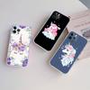 CJ103 Unicorn Cute Soft Shell Transparent Phone Case for Motorola Moto G7 G8 G9 G84 G85 G73 G24 G15 Z2 Play Power Plus