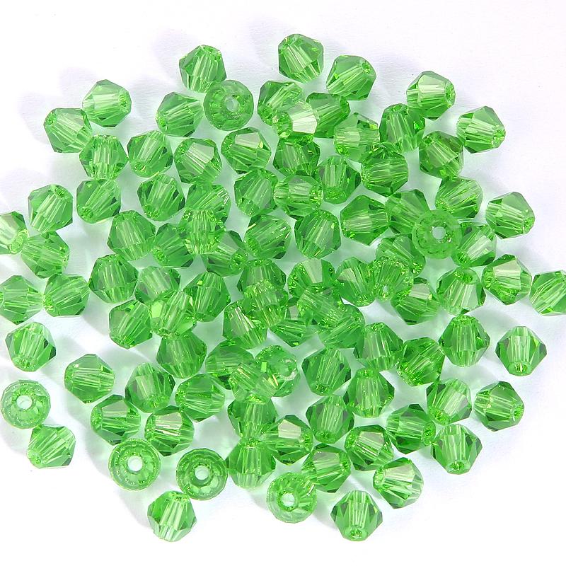 200 Pièces 4MM Perles de Verre Forme Cônes Cristaux Facettés pour la Fabrication de Bijoux Bracelet Collier Boucles d'Oreilles Perles DIY