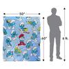 The Smurfs Silky All-Over Print Supersoft Blanket