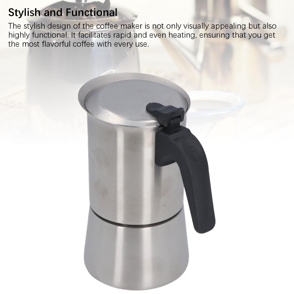 300 ML Capacity Stovetop Coffee Maker Stovetop Espresso Maker For Brewing Coffee