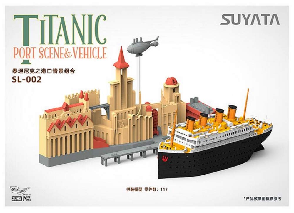 Suyata Titanic with Port Vehicle Diorama Plastic Model & SYTSL-002