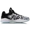 Li Ning Night Stalker Cushioning Balance Low top Basketball Shoes Men's Black White Graffiti ABAN071-1
