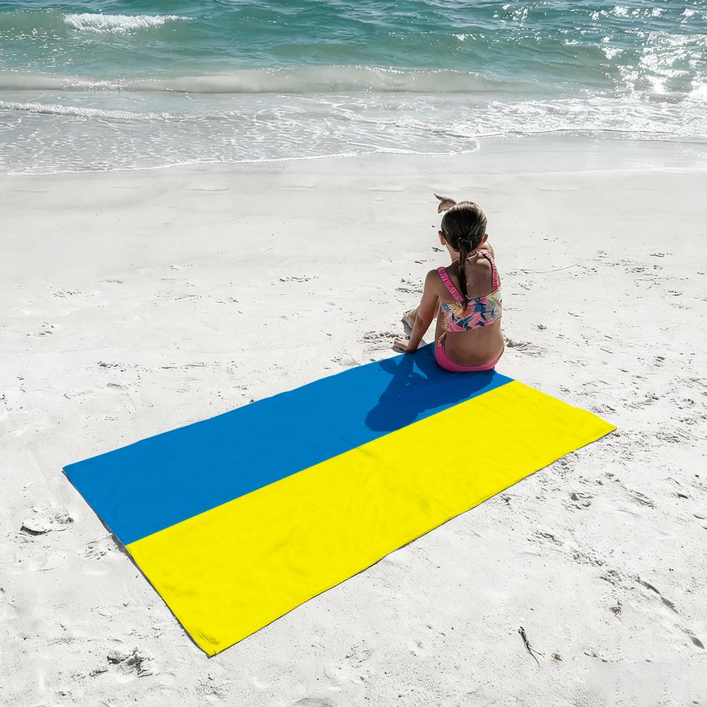 National Ukraine flag Towel Quick Drying Beach Towels Are Suitable For Swimming Pools Camping Yoga And The Gym