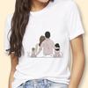 Mothers Day Theme Cute Cartoon Trend ShortSleeved Womens TShirt Polyester Fabric Simple AGeneration Style