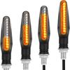 4pcs Motorcycle Turn Sequential Signals LED Blinker Flowing Water Flashing Lights Tail Stop Indicators Turn Signa