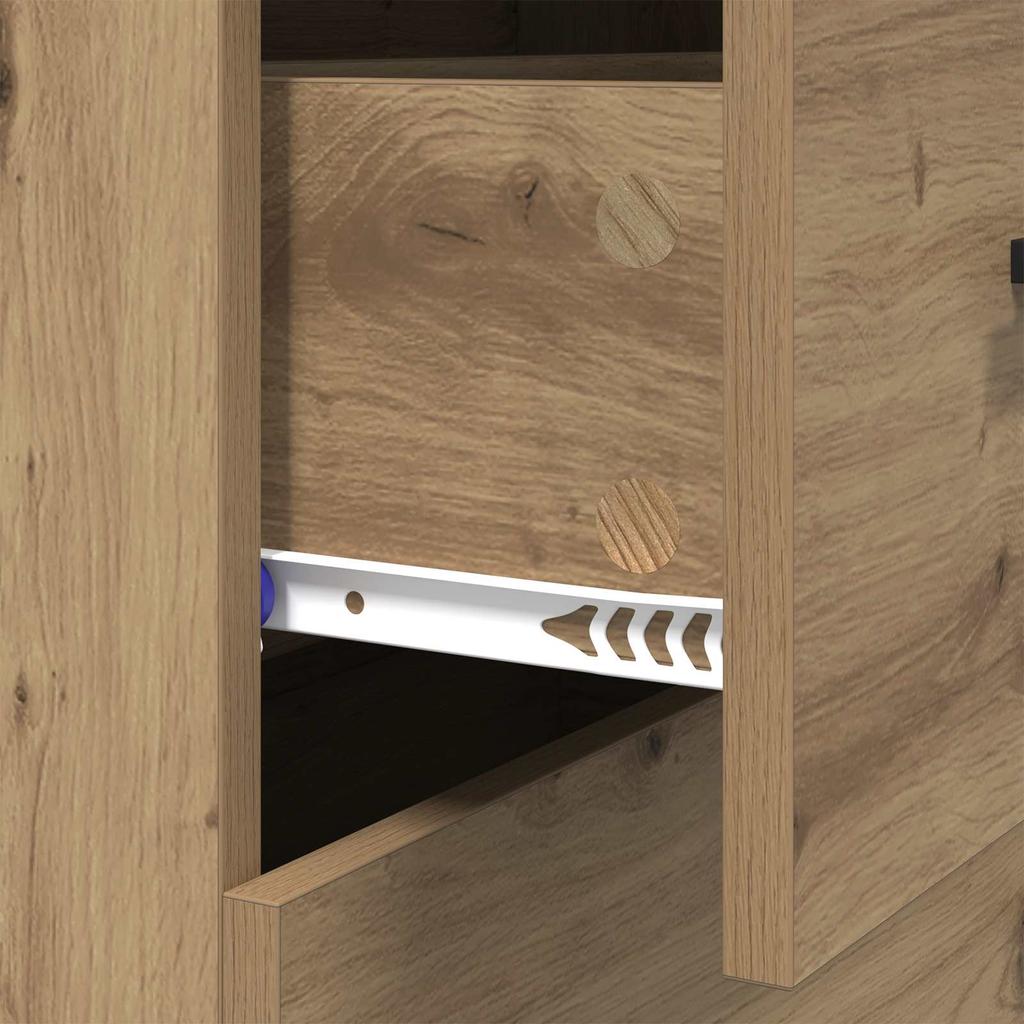 Sideboard Artisan Oak 69.5 x 34 x 90 cm Engineered Wood and Iron