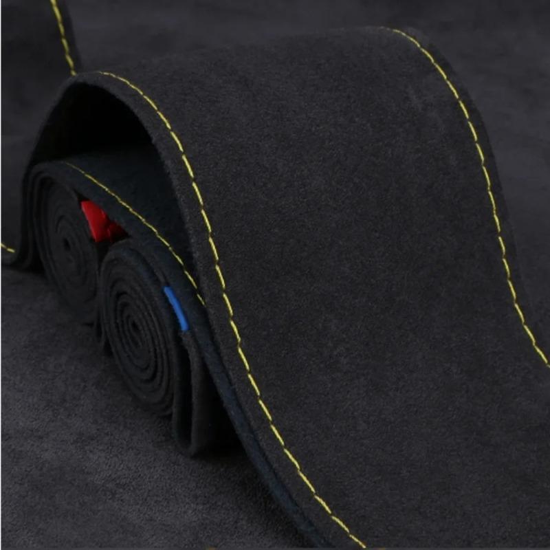 Hand-sewn car steering wheel covers, DIY leather interior decoration, caravan trailer, truck off-road car parts