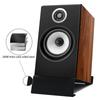 Space Efficient Ergonomic Speaker Stands with AntiVibration Pad for Bookshelf Speakers and Amplifiers