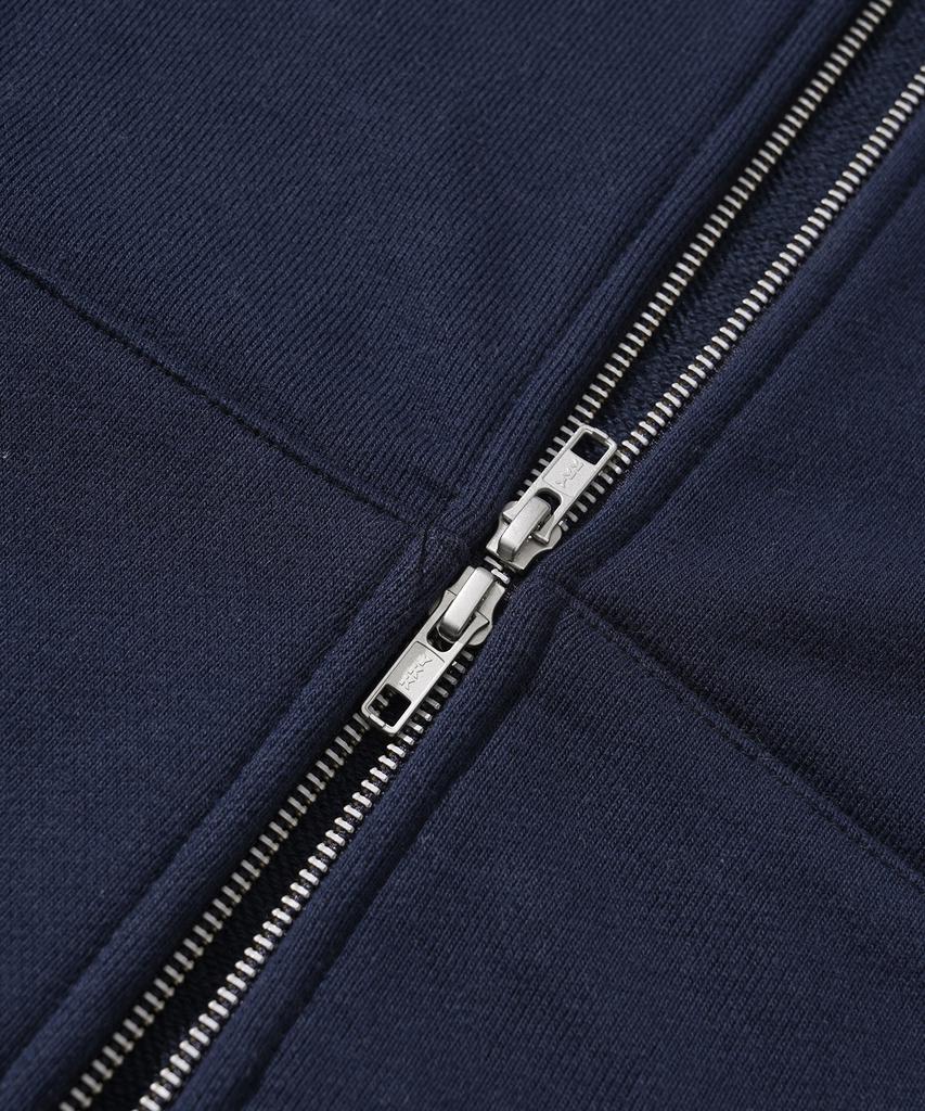 Fp142 Meteor Heavyweight Crumble Zip-Up Hoodie Navy Sjhd1392