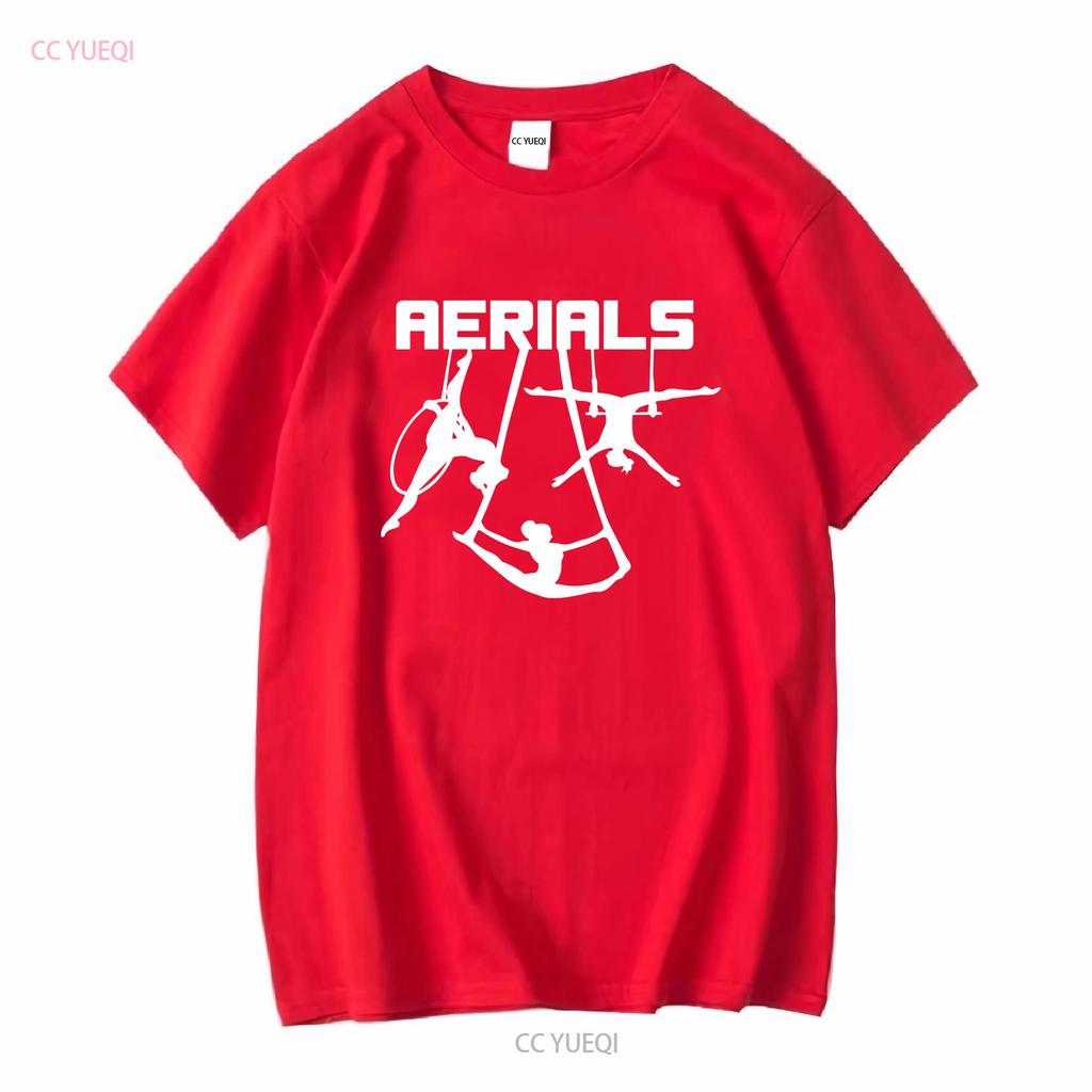 Aerials Aerialist Circus Arts Yoga T Shirt Lyra Silks and Trapeze long or short sleeves vintage Washed Breathable