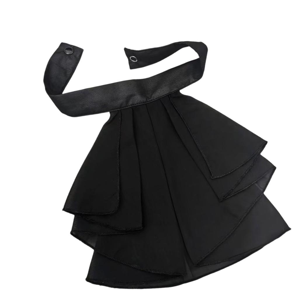 Elegant Chiffon Faux Collar Detachable Multilayer Ruff Collar Neckwear For Wedding Stage Performances Costume Parties