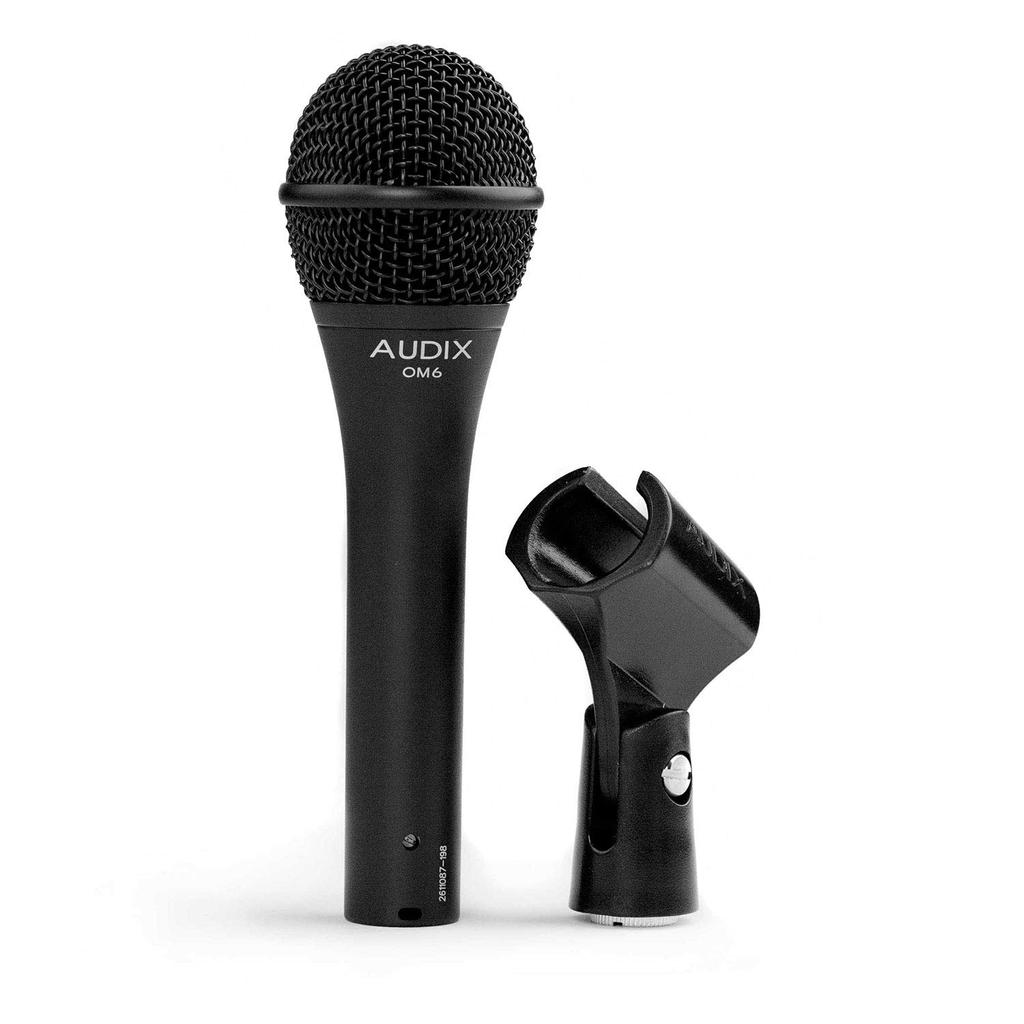 AUDIX OM6 Dynamic Microphone for Vocals (Hypercardioid Pattern)