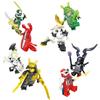 24 Styles Psychedelic Shadow Justice Villain Snake Ninja Building Block Figure Set with Weapons Assembly Toy