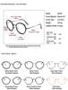 Non-Prescription Glasses Fashion Decorative Specs Pc Lenses Comfortable Round Frame Glasses For Travel Cycling Outdoor Sports