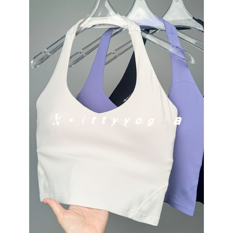 [Fairy Hong Kong Style Halterneck] U-Collar Sexy Open Back Sports Bra Yoga Fitness Disco Jumping Sexy Female New Arrival