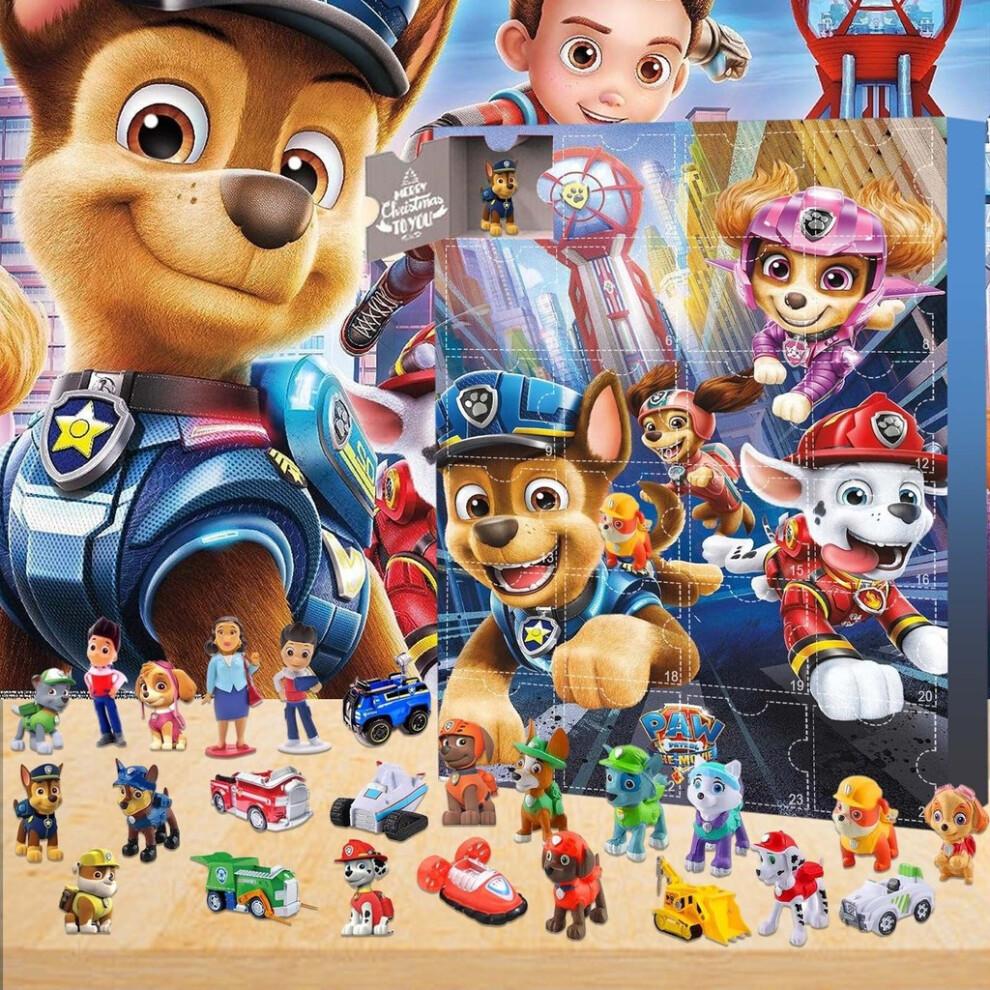 Paw Christmas Patrol Advent Calendar 24 Gifts Box Toys Countdown Festivals Doll