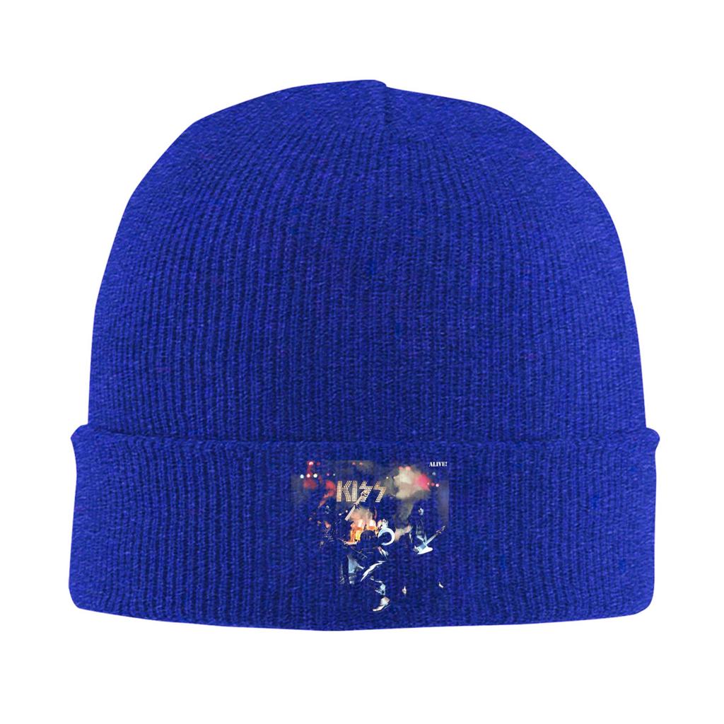 KISS 1975 Ace Frehley Beanie Hats  Bonnet Hats Female Male Fashion Kpop Skullies Beanies Spring Graphic Warm Soft Caps