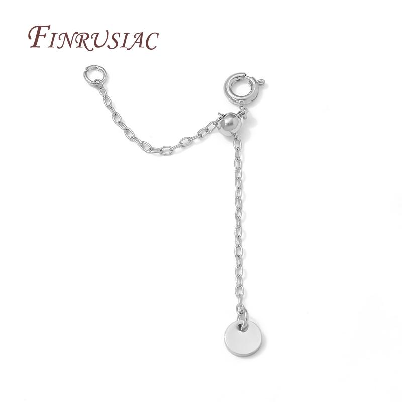 18K Gold Plated Extension Chain with Spring Clasp,2/3 Rows Pearl Necklaces Making,Tail Chain Connector Jewelry Accessories
