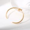 Gold Color Knot Bracelet for Women, Tie The Knoted Cuff Bangle Stainless Steel, Charm Bridesmaid Wedding Jewelry