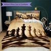 Chess Pattern Bedding Uilt Set Uilt Cover Pillowcase Home Decoration Birthday Gift (1 * Duvet Cover + 2 * Pillowcase Without Core)