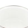 Bestco Enamel Casserole with Glass Induction and Gas Bran Pot, 22cm, Lid, Compatible, White, NQ-0254,