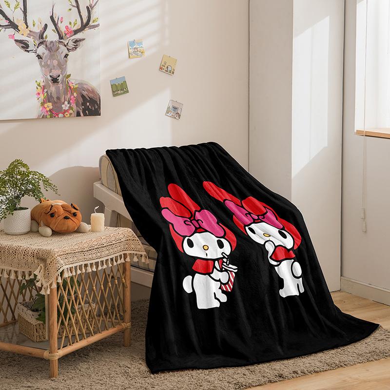 Kulomie Series Flannel Blanket 3D Printed Sofa Blanket Thickened Blanket