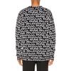 Balenciaga All Over Balenciaga Paris Intarsia Jumper 'Black White' Men's 599826T31701070