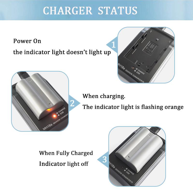MH-18 MH18A Battery Charger for Nikon EN-EL3E D50 D70 D100 D80 D200 D90 D300 EN-EL3E EL3A EL3E D100SLR D700 D70S MH-18A