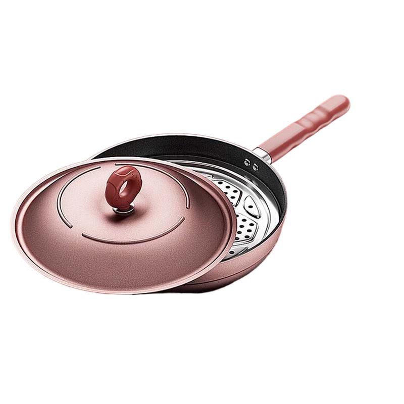 

Qian Chu Huang 32cm Wine Red Non-Coated Iron Wok
