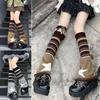 Knitted Leg Warmers Keep Warm Gothic Y2K Stockings Harajuku Boot Cuffs Cover Stockings  Gift