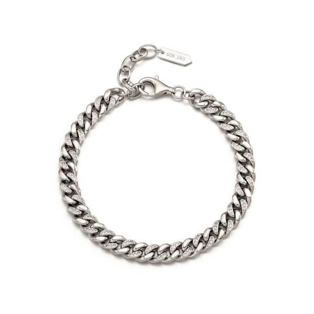 Basic Twisted Silver Bracelet OTB122918QWW