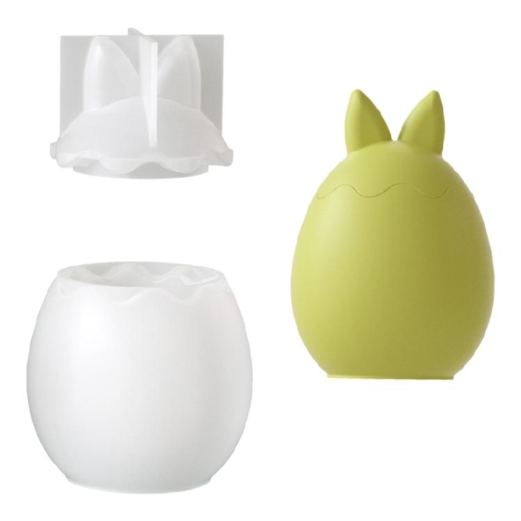 

Rabbit Eggs Shape Candle Cup Mold Crafting Molds Unique Candle Holders and Storage Boxes Moulds Perfect for Home Decors