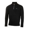 Mens Embroidered Logo Zip Neck Raglan Sweatshirt