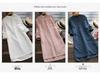804# Cotton Linen Long Sleeve Shirt - Slimming, Plus Size, Casual Mid-Length Fashion Top for Spring and Autumn.