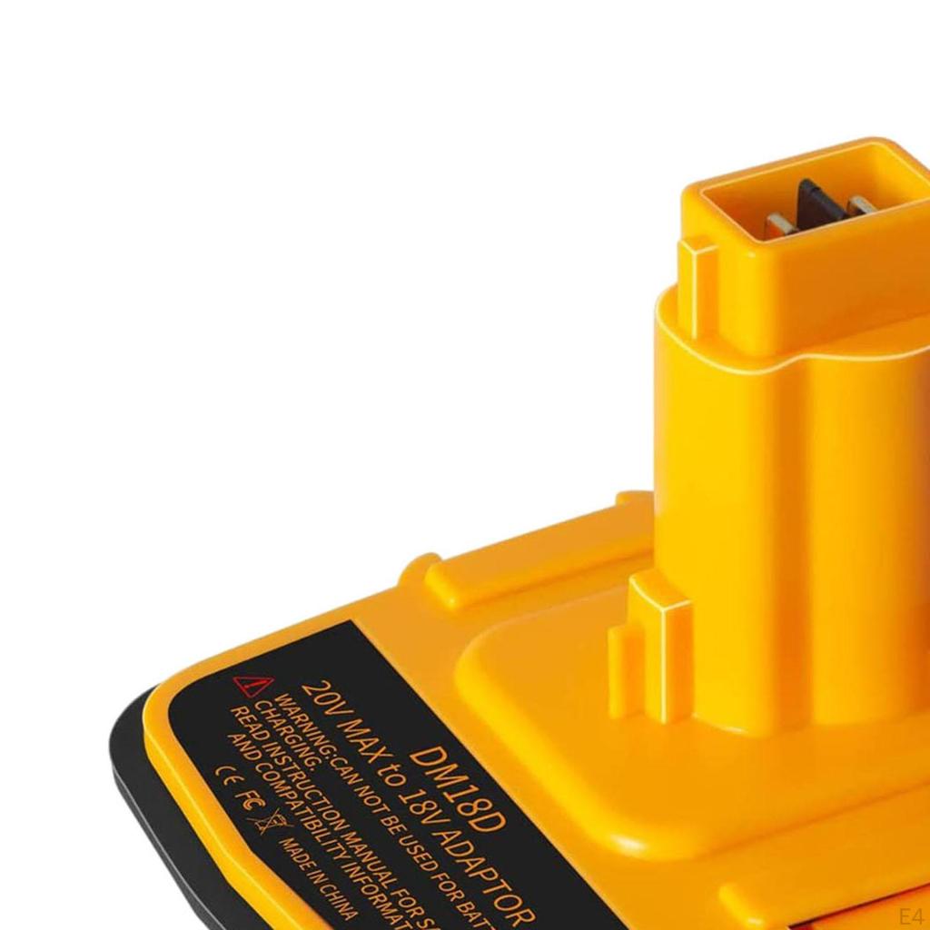 20V To 18V Battery Adapter DM18D Converter with USB Port for Workshop Use