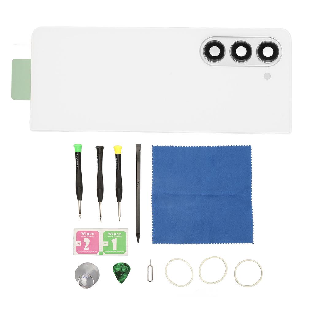 Rückglasabdeckung Rückgehäuse Tür mit vorinstalliertem Kleber Kameralinse Werkzeugsatz Ersatz