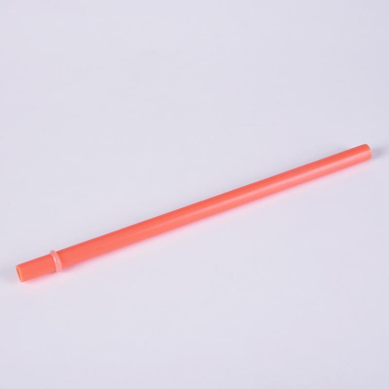 12Mm Aperture Straw Multi-Color Solid Color Plastic Cup Accessories Pp Straw Non-Disposable Straw With Ring
