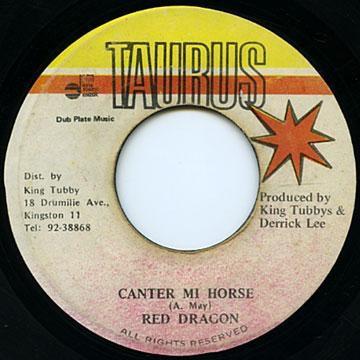 

7inch Record RED DRAGON - Canter Mi Horse none Taurus Jamaica Reggae, Ska & Dub Used