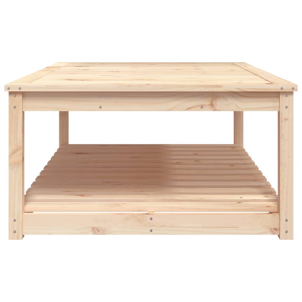Vidaxl Garden Table, 121X82.5X45 Cm, Solid Pine Wood