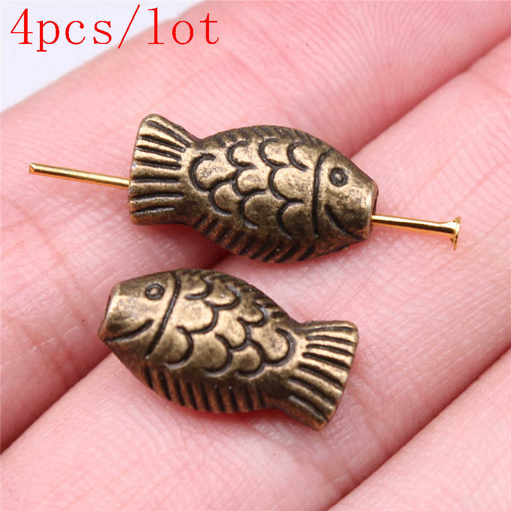 

Бусины с маленькими отверстиями в виде животных, компоненты, принадлежности для изготовления ювелирных изделий, художественные ремесла, аксессуары для изготовления своими руками A14-4pcs-9x17mm