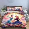 Set Biancheria da Letto Floreale Principesse Disney Frozen Set Biancheria da Letto (1 copripiumino, 2 federe, piumino non incluso)
