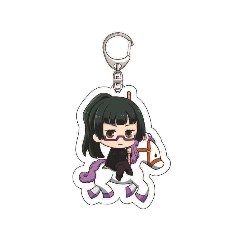 Jujutsu Anime Kaisen Keychain Gojo Satoru Inumaki Toge Itadori Yuji Sukuna Fushiguro Megumi Creative Pendant Accessories