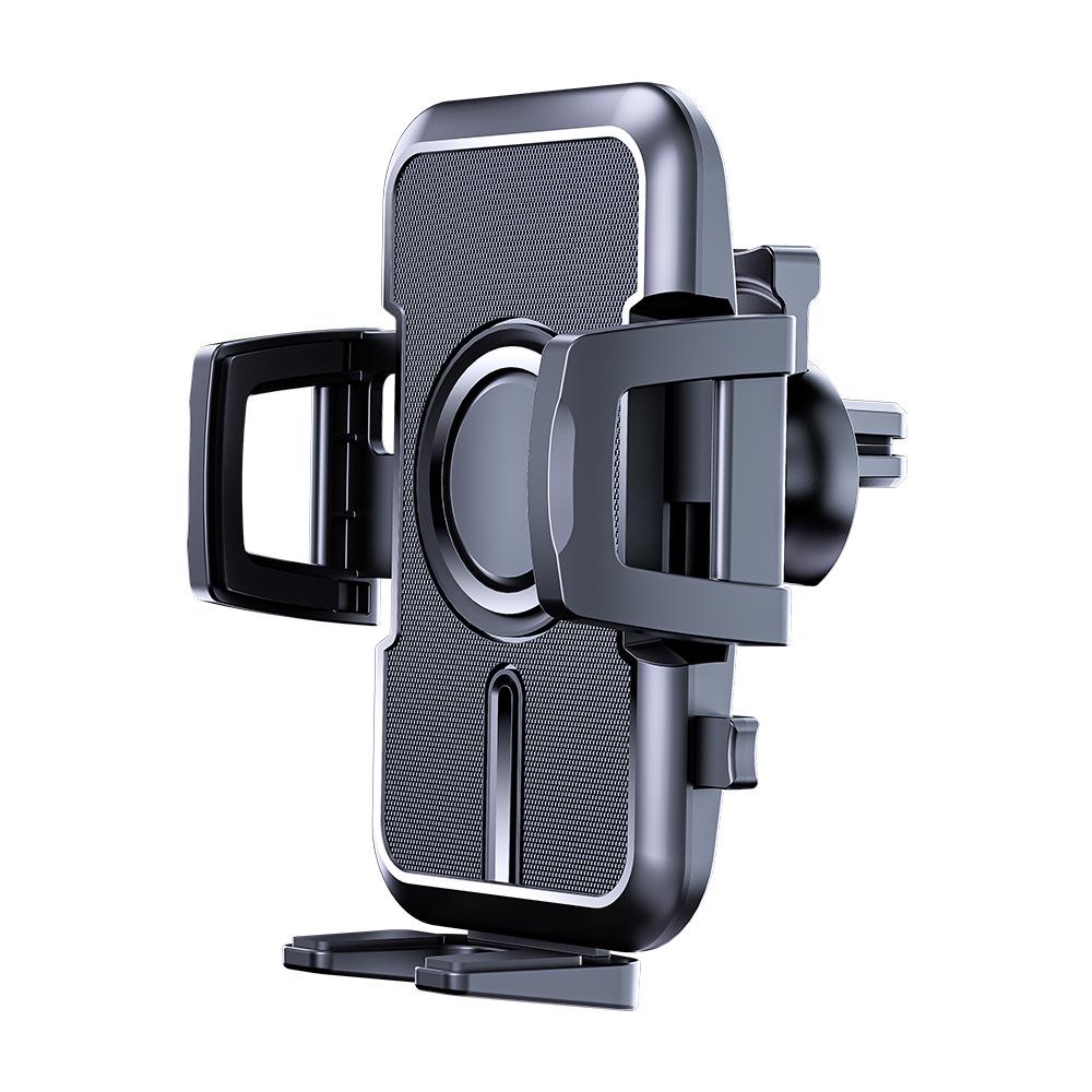 

Автомобильный держатель для телефона на приборную панель и воздуховод со складной присоской и креплением на гибкой ножке