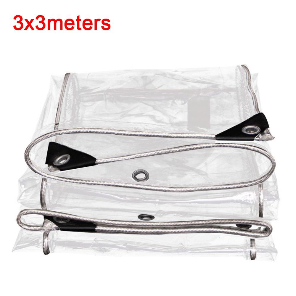 Transparent PVC Transparent Raincover Thickened Material Rainproof Cloth  Pergola Canopy