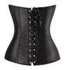 DOKiDOKi Sexy Black Corset with Lace-Up Top, Cosplay Costume, SM, Dominatrix, Bondage, Punk Rock, Waist
